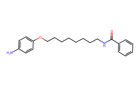 Benzamide, N-(8-(p-aminophenoxy)octyl)- 102453-56-5